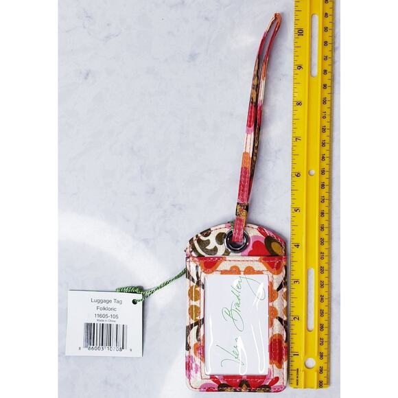 Retired NWT VERA BRADLEY 2 Piece Set Folkloric Loop Keychain & Luggage Tag - Picture 8 of 8